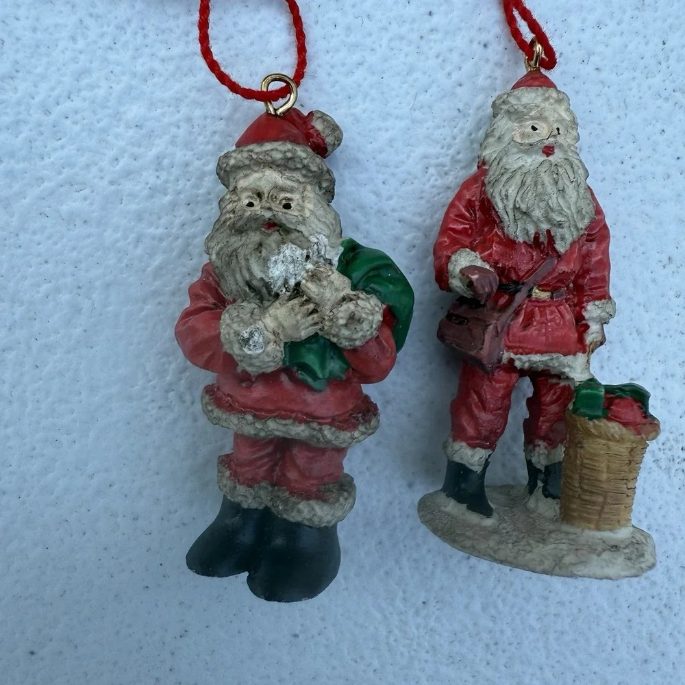 2 Mini‎ Santa Ornaments Midwest Importers